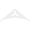 Ekena Millwork Pitch Naple Architectural Grade PVC Gable Pediment, 60"W x 25"H x 1"P (10/12) GPP060X025X100NAP - alternate 3